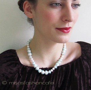 （画像用） Ｔｒｉｆａｒｉ　 トリファリ 水玉ガラス　ネックレス