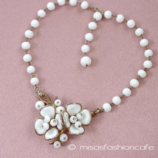 （画像用） クラウントリファリ Trifari 花ネックレス