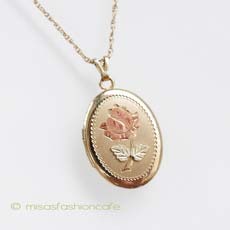 （画像用） 14Kgf ローズロケット ネックレス