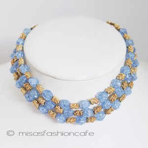 （画像用） Trifari　トリファリ 　アートグラス　ネックレス