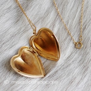 （画像用） 14Kgf ハートロケット アンティークネックレス