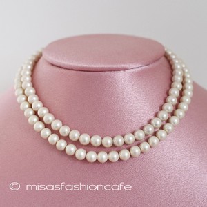 （画像用） グラスパール2連ネックレス