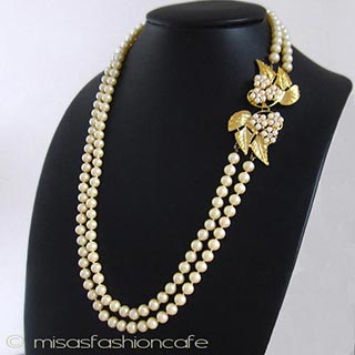 （画像用） お花パール ネックレス