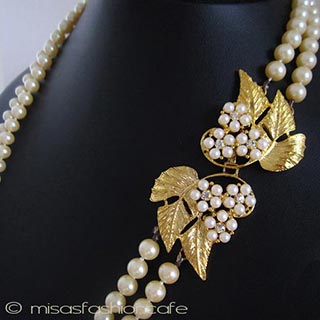 （画像用） お花パール ネックレス