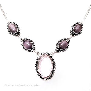 （画像用） アンティークネックレス 天然石　パワーストーン