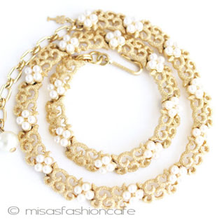 （画像用） Ｔｒｉｆａｒｉ　 トリファリ パール小花ネックレス