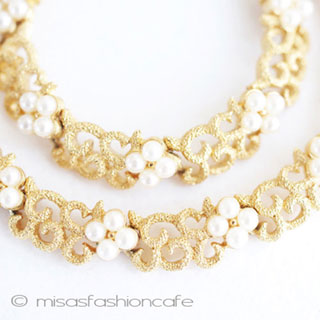 （画像用） Ｔｒｉｆａｒｉ　 トリファリ パール小花ネックレス