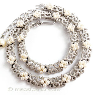 （画像用） Ｔｒｉｆａｒｉ　 トリファリ パール小花 ネックレス