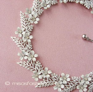 （画像用） Trifari　トリファリ エナメルフラワー ネックレス