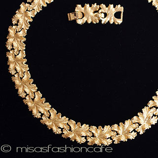 （画像用） Ｔｒｉｆａｒｉ　トリファリ 金葉　ネックレス