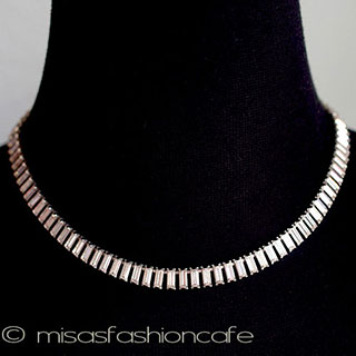 （画像用） バゲットクリスタル　ネックレス