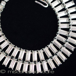 （画像用） バゲットクリスタル　ネックレス