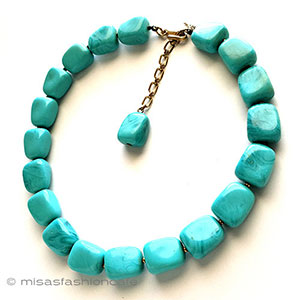 （画像用） Trifari　 トリファリ ターコイズネックレス
