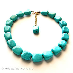 （画像用） Trifari　 トリファリ ターコイズネックレス