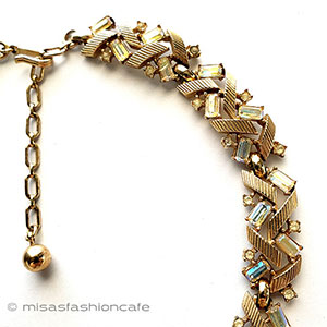 （画像用） Trifari　 トリファリ クリスタルネックレス