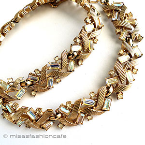 （画像用） Trifari　 トリファリ クリスタルネックレス