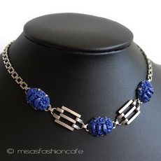 （画像用） Coro 青の花畑ネックレス