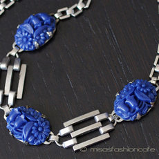 （画像用） Coro 青の花畑ネックレス