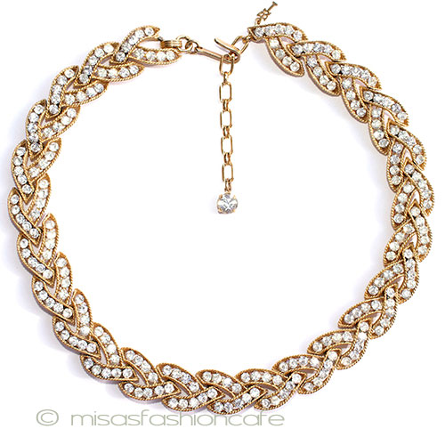 （画像用） Trifari　 トリファリ クリスタル　ネックレス