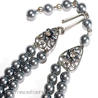 （画像用） Robert・DeMario初期　 パールの花ネックレス