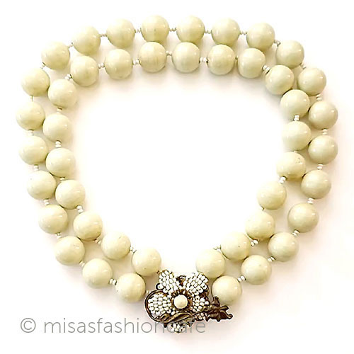 （画像用） Haglerスタンレーハグラー フラワーネックレス2連