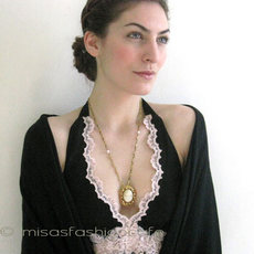 （画像用） Florenza シェルカメオ ネックレス兼ブローチ