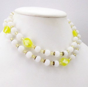 （画像用） ガラス2連ネックレス