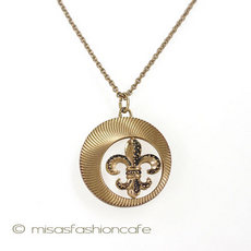 （画像用） Winard 12Kgf 刻印 fleur-de-lisネックレス