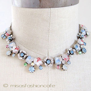 （画像用） Coro コロ　ネックレス お花装飾 ギブレグラス