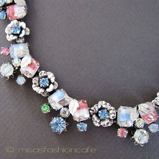 （画像用） Coro コロ　ネックレス お花装飾 ギブレグラス