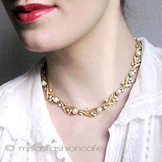 （画像用） Trifari　 トリファリ ヒイラギ　ネックレス