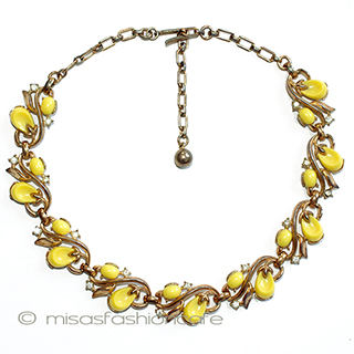 （画像用） Trifari　 トリファリ 花のつぼみ　ネックレス