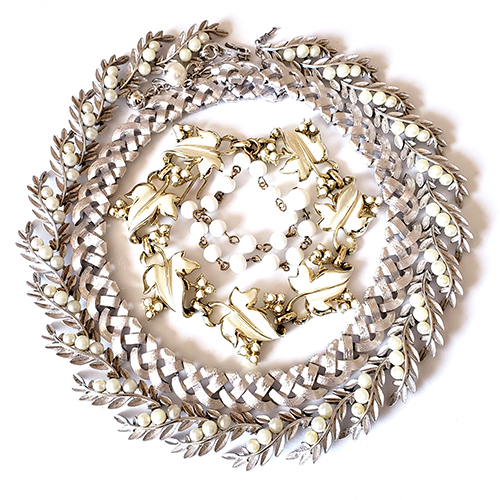 （画像用） ヴィンテージジュエリー シルバートーンSET