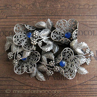 （画像用） アンティーク花 ブローチ