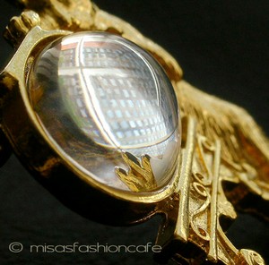 （画像用） 猫ねこ 金魚鉢　ブローチ