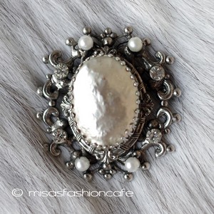 （画像用） バロックパール　ＲＳ ブローチ兼ペンダント