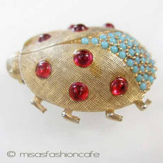 （画像用） てんとう虫 ブローチ