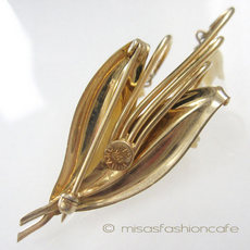 （画像用） 象牙アイボリー 12Kgf Winardすずらんブローチ