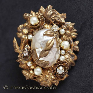 （画像用） Miriam Haskell ミリアムハスケル ブローチ