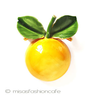 （画像用） Ｏｒｉｇｉｎａｌ　ｂｙ　Ｒｏｂｅｒｔ グレープフルーツ ブローチ