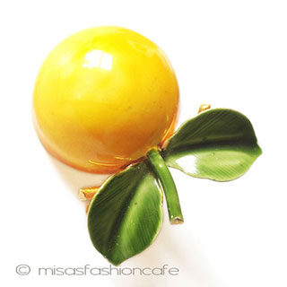（画像用） Ｏｒｉｇｉｎａｌ　ｂｙ　Ｒｏｂｅｒｔ グレープフルーツ ブローチ