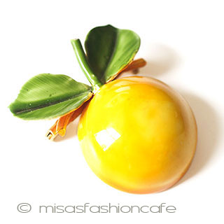 （画像用） Ｏｒｉｇｉｎａｌ　ｂｙ　Ｒｏｂｅｒｔ グレープフルーツ ブローチ