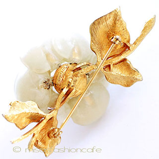 （画像用） Ｖｅｎｄｏｍｅ　ヴァンドーム ローズのお花　ブローチ