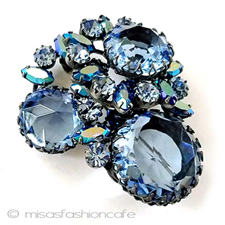 （画像用） Regency　リージェンシー クリスタル　ブローチ