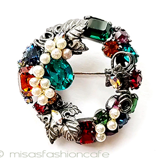 （画像用） アンティークジュエリー オーストリア製　葡萄