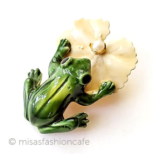 （画像用） ヴィンテージ　 Robert 蛙カエル　ブローチ