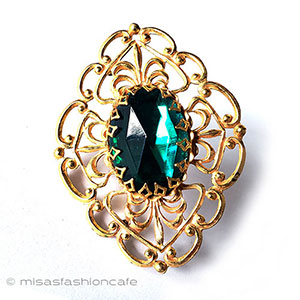 （画像用） ミリアムハスケル刻印 ビジュー　ブローチ