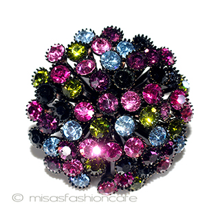 （画像用） マルチカラー　ブローチ