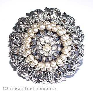 （画像用） ミリアムハスケル刻印 バロックパールブローチ