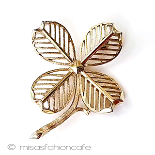 （画像用） ヴィンテージジュエリー トリファリ　幸運の四つ葉